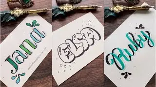 5 Unique Name Writing Styles You Need to Try  Creative Lettering Tips  NhuanDaoCalligraphy