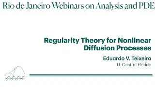Eduardo V. Teixeira - Regularity theory for nonlinear diffusion processes (April 1st, 2020)