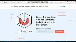 Universa Blockchain Platform получаем 50  токены