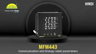 MFM443-TX/T : Communication and energy reset parameters- (Hindi)