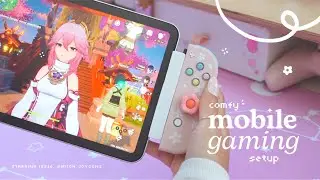 🍬 an unconventional but kinda comfy mobile gaming setup | diy “switch” ft. genshin, iOS 16, joycons