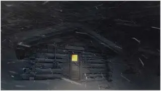 Loud Blizzard strikes a Lonely Log Cabin