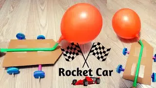 How To Make Amazing Rocket Car With Simple Stuff