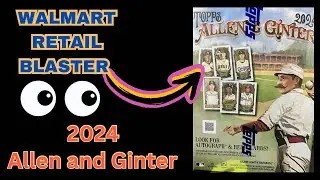 👀 Walmart Retail First Look!! 2024 Topps Allen and Ginter blaster! #cards #sportscards #baseballcard