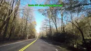20181111 Route 441 along Oconaluftee river