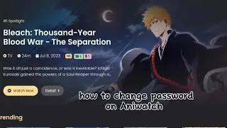 how to change password on Aniwatch #anime #Aniwatch #tutorial