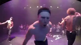 AUSSIE HEAT Male Strip Show Finale, male stripper POV - RAW footage