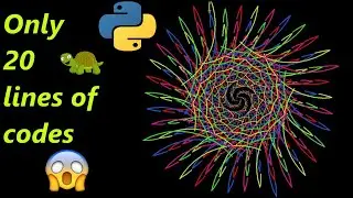 python turtle code for graphics design 