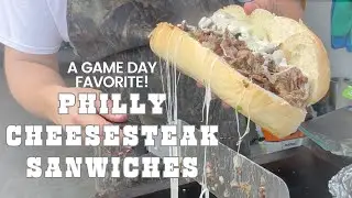 A Game Day Favorite | Philly Cheesesteak Sandwiches