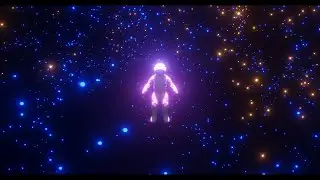 Astronaut Floating In Space - 3D Animation 