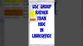 Don't use HIDE. Use GROUP instead. 