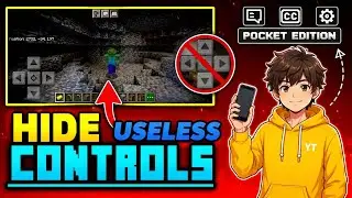 🔥 HIDE USELESS BUTTONS In MINECRAFT PE! 🤯  