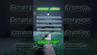 Шаби хуш. Хоби ширин