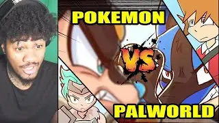 LUCARIO HAD HANDS! - Pokemon VS Palworld (Reaction)