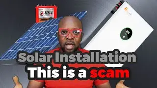 Solar installation, this is a scam
