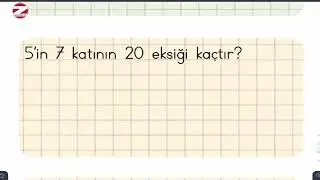 3. Sınıf çarpma işlemi problemleri
