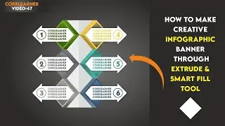 how to make arrow infographic /ribbon in CorelDraw | Learn CorelDraw Trick, Techniques | CORELEARNER