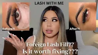 LASH WITH ME | FORGIEN LASH FILLS??? ARE THEY WORTH THE SERVICE?? KIARA SKY