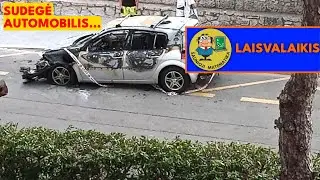 BARSELONA 44: (4 diena) Sudegė automobilis...
