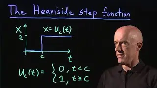 Heaviside step function | Lecture 32 | Differential Equations for Engineers