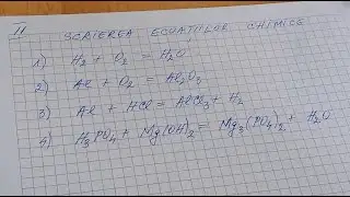 How to write a chemical equation