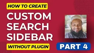 How To Create Custom Search Sidebar With Shortcode 2024
