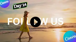 Add Text Behind Video in Canva | Text Behind Object Canva Tutorial | Video Text Animation in Canva |