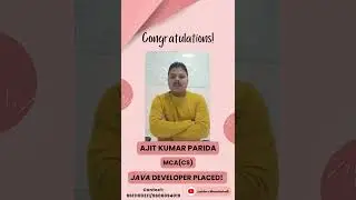 Student Successfully Placed | Java Full Stack Development | Jspiders Marathahalli | Ajit Kumar