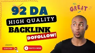 92 DA Dofollow Backlink - How To Get Do Follow 
