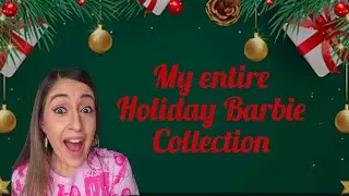 Holiday Barbie Collection #barbie #christmas #collection #doll #nostalgia