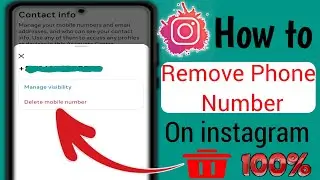 How To Remove Phone Number From Instagram (2025 Update) | Deleted Phone Number on Instagram