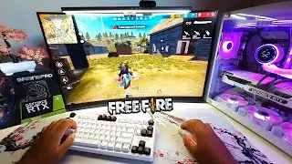 FREE FIRE NA VISÃO DE UM PC MUITA SENSI (POV) Handcam 🤩