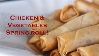 Chicken & Vegetables Spring roll!