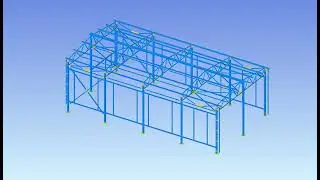 Industrial building autocad steel detailing
