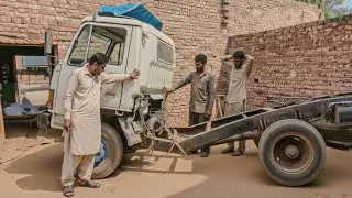 Pakistani Mechanic Restores Hino Truck's Broken Frame | Pakistani Truck Restoration 