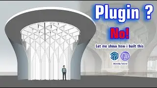 How to Model a Ceiling in SketchUp Without Plugins | Easy SketchUp Tutorial