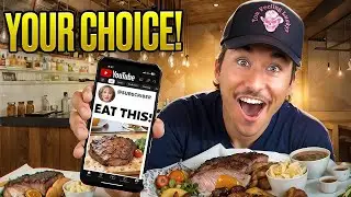 Letting My Subscribers Decide Where I Eat For 24 Hours...
