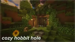 [Minecraft] Cozy Hobbit Hole Hideout 🐇🌿 | aesthetic speedbuild | CIT Resource Packs