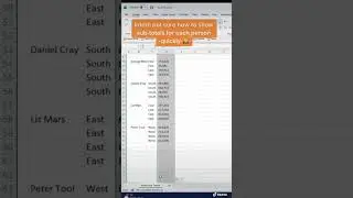 3 Excel Tips on how to sub-total data. 