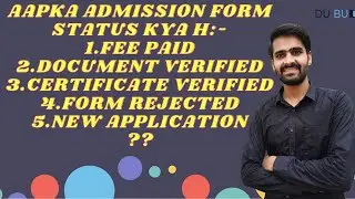 What is your Application Form Status?Delhi University Admissions 2021 against 1st cutoff.