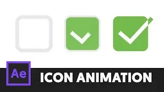 Animated Icon #3 - After Effects Tutorial (No Third Party Plugin) - T065
