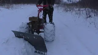 ОТВАЛ для МОТОБЛОКА с ТЯЖЁЛЫМИ ГРУНТОЗАЦЕПАМИ .