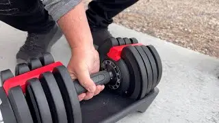 Yaheetech Adjustable Dumbbell Set 40lbs Adjustable Dumbbells Fast Adjust Dumbbell Weight Set
