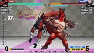 KOF XV Dinossauro stun combo Patch 1.34