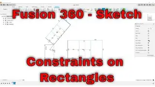 Fusion 360 Basics - 2 Rectangles and some constraints.