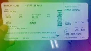 Cara membuat manipulasi tiket pesawat (Tutorial Picsay Pro 3)