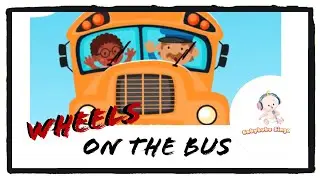 The Wheels On The Bus Go Round And Round with lyrics - Sing Along Nursery Rhymes (2023)