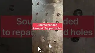 Platen thread holes repair in 350 Ton Injection moulding machine 