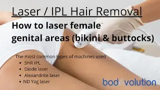 How to treat unwanted hair of Female Bikini & Buttocks with laser machine?