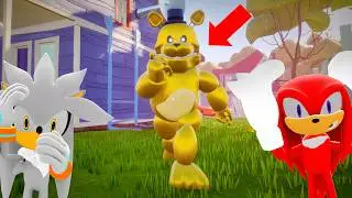 SILVER & KNUCKLES PLAY🔥Hello Neighbor FREDBEAR mod😱